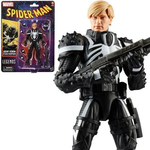 Marvel Legends - Spider-Man: Agent Venom Flash Thompson Retro Card 6-inch Action Figure
