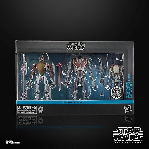 Star Wars: Black Series: Jedi: Survivor (Gaming Greats) Black Series MagnaGuard, Super Battle Droid, Battle Droid 6-Inch Action Figure 2 Pack (Copy)