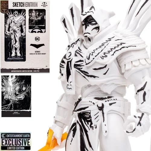 DC Multiverse - Gold Label: Sketch Edition - Azrael Curse of the White Knight 7-Inch Scale Action Figure (EE Exclusive)
