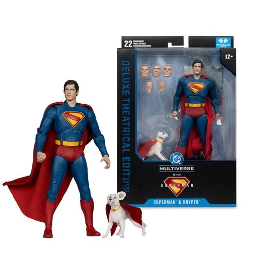 DC Multiverse - Deluxe Theatrical Edition: Superman Movie Superman and Krypto 7-Inch Scale Action Figure