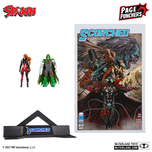Page Punchers: Scorched - She-Spawn & Curse 3-Inch Action Figure 2-Pack with Comic Book
