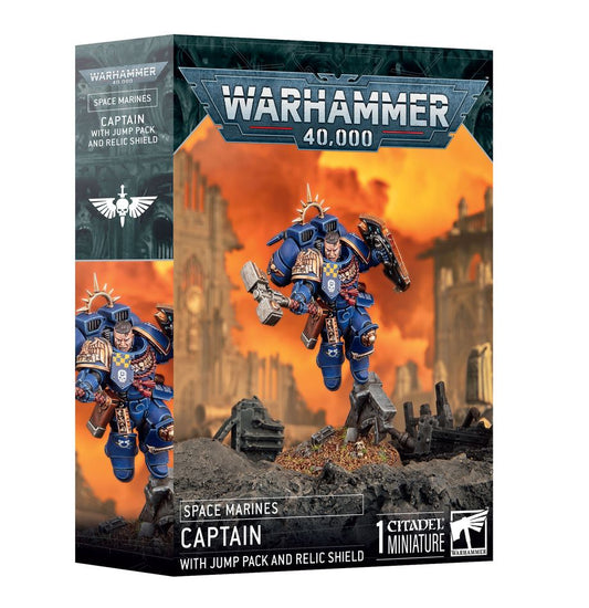 Warhammer 40k - Space Marines: Captain with Jump Pack and Relic Shield (10th Edition)