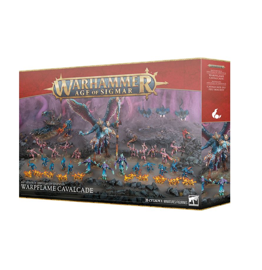 Warhammer Age of Sigmar - Disciples of Tzeentch: Warpflame Cavalcade Battleforce Box (Feb 2026)