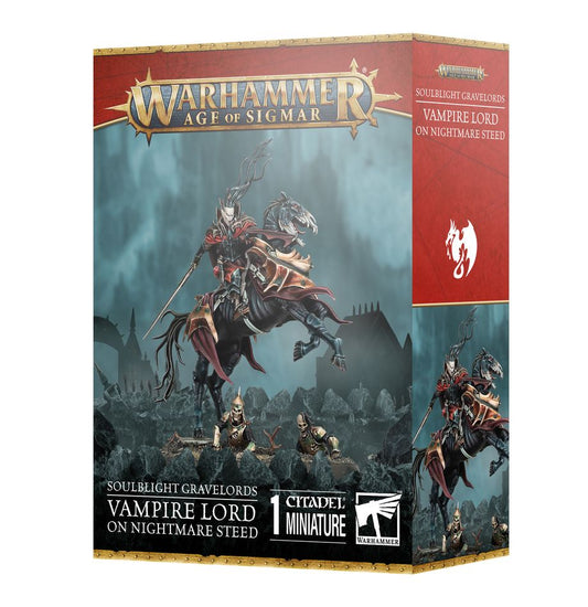 Warhammer Age of Sigmar - Soulblight Gravelords: Vampire Lord on Nightmare Steed (4th Edition)