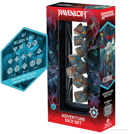 Dungeons & Dragons: Adventure Dice - Cleric: Light Blue, Red