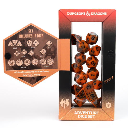 Dungeons & Dragons: Adventure Dice - Barbarian Orange