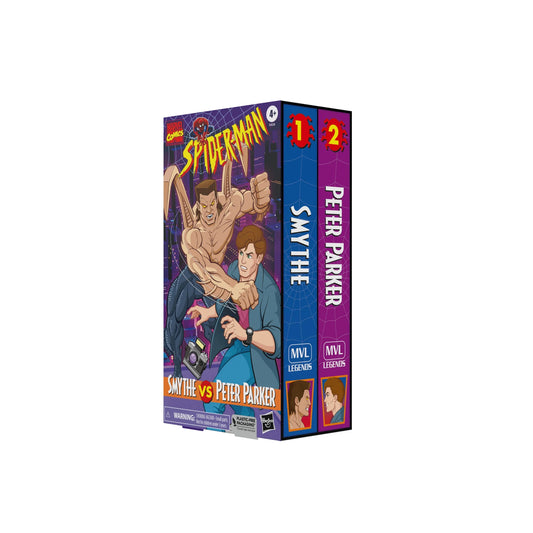 Marvel Legends - 90's Animated VHS: Smythe & Peter Parker 6in Action Figure  (2 Pack) (Exclusive)