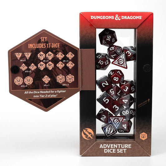 Dungeons & Dragons: Adventure Dice - Fighter Red
