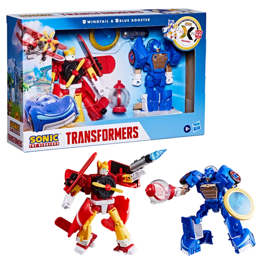 Transformers Collaborative: Sonic the Hedgehog Mash-Up: Wingtail and Blue Booster (Target Exclusive)