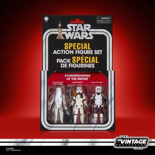 Star Wars: Vintage Collection - Storm Troopers of The Empire 3-3/4in Action Figure 3 Pack (Hasbro Pulse Exclusive)