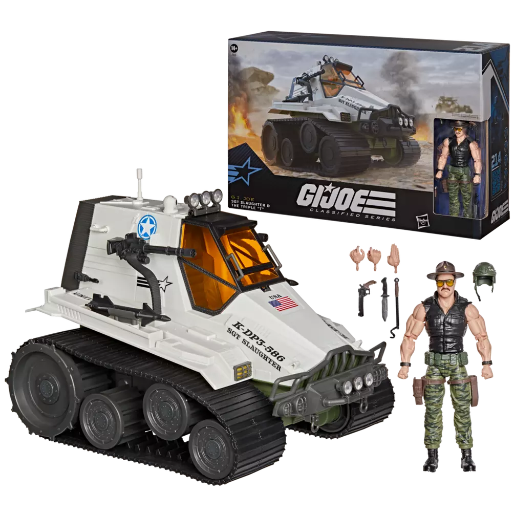G.I. Joe - Classified Series: (214) Sgt Slaughter & the Triple "T" 6-Inch Action and Vehicle Set Figure
