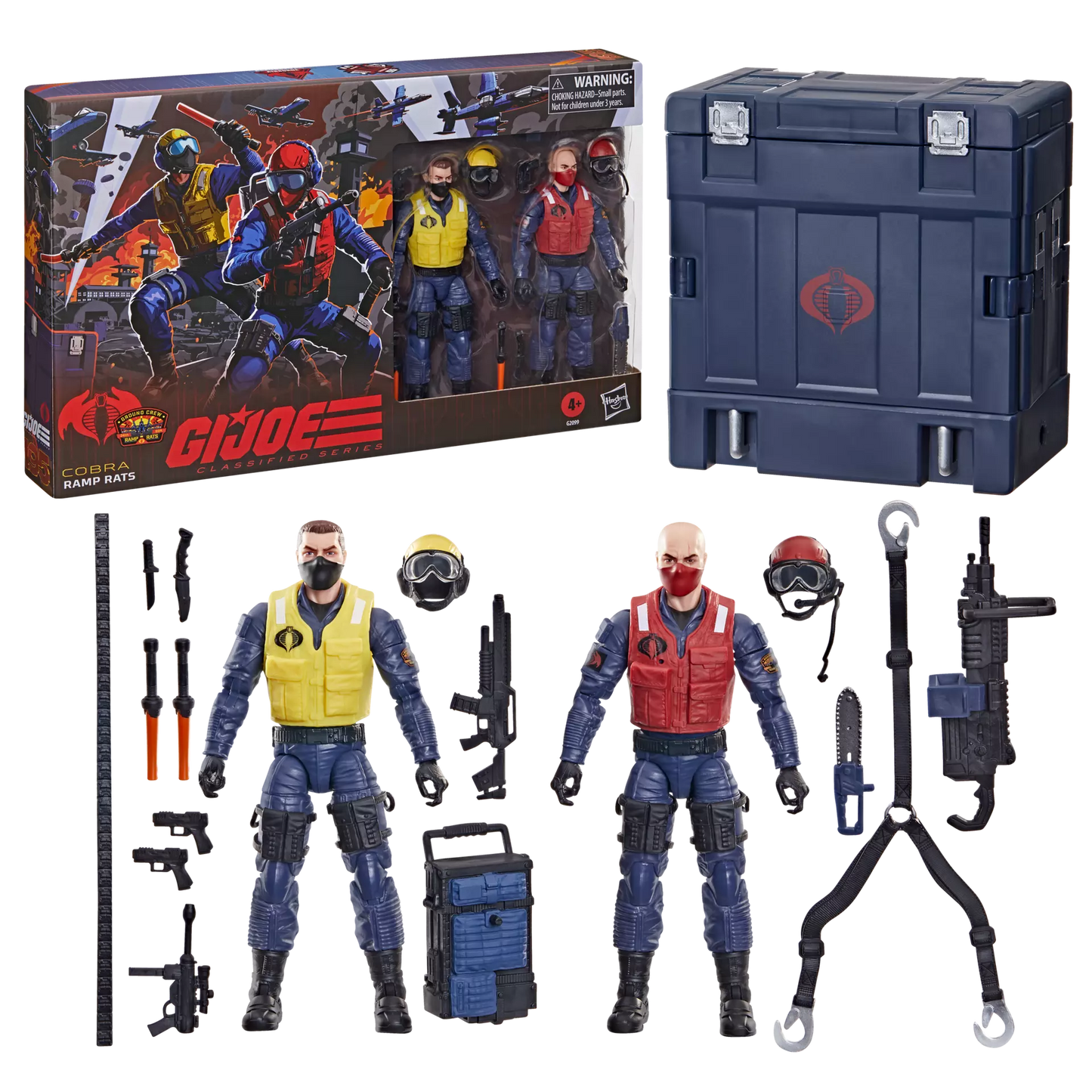 G.I. Joe - Classified Series: (195) Cobra Ramp Rats, Cobra Rattler Ground Crew 6-Inch Action Figure (2 Pack)