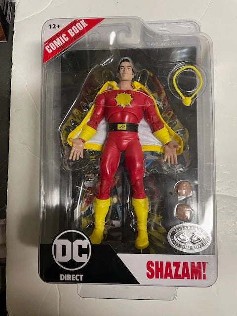 Page Punchers: DC Comics - Dawn of DC Shazam 7-Inch Action Figure with Comic Book (Platinum)