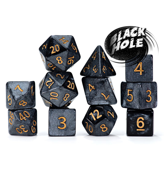 Mercurial Dice: Black Hole 7 Die-Set