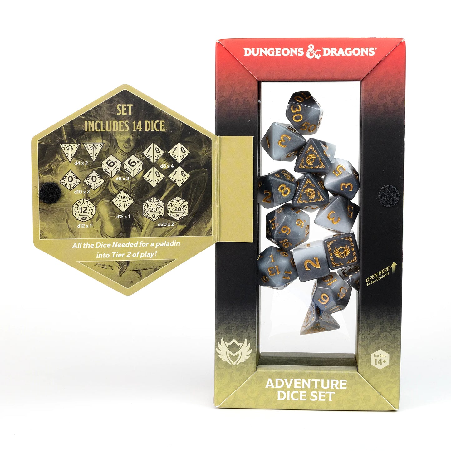 Dungeons & Dragons: Adventure Dice - Paladin White/Grey