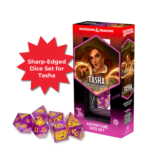 Dungeons & Dragons: Adventure Dice - Tasha the Witch Queen (Sharp-Edged Dice Set)
