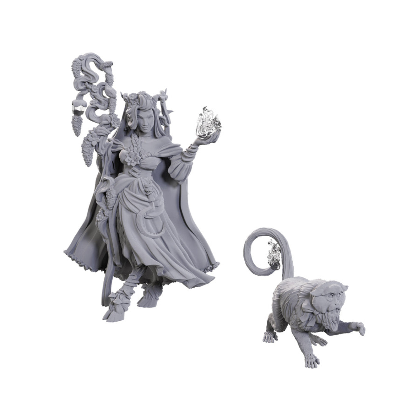 Critical Role Unpainted Miniatures: W23 Fearne Calloway & Mister