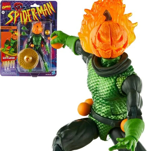 Marvel Legends - Spider-Man: Jack O'Lantern Retro Card 6-inch Action Figure