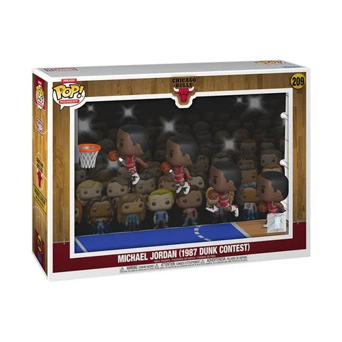 Deluxe Funko Pop! Sports Moment: NBA Chicago Bulls Michael Jordan (1987 Dunk Contest) with Case #209
