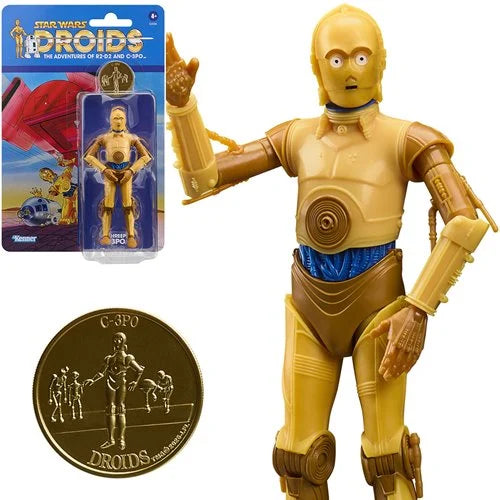 Star Wars: Black Series: Droids - See-Threepio (C-3PO) Retro Card 6-Inch Figure