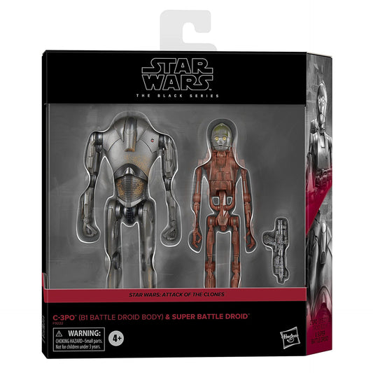 Star Wars: Black Series: Attack of the Clones - C-3PO & Super Battle Droid 6-Inch Action Figure 2 Pack