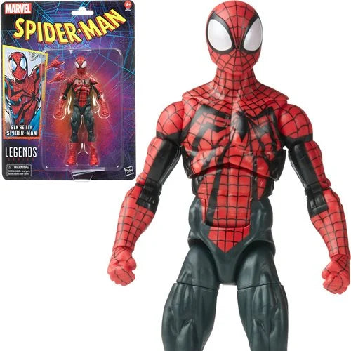 Marvel Legends - Retro Spider-man: Ben Reilly Spider-Man Retro Card 6-inch Action Figure