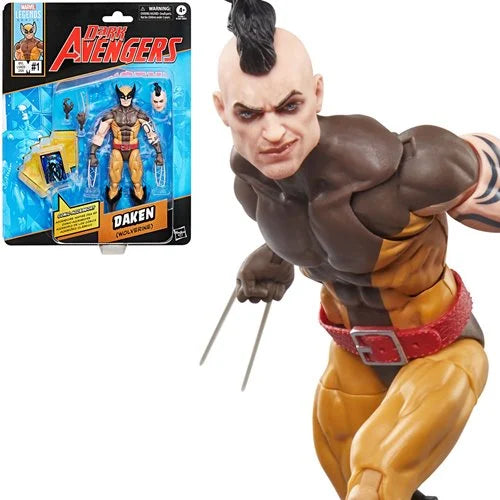 Marvel Legends - Dark Avengers Comics-Inspired: Daken Retro Card 6-inch Action Figure