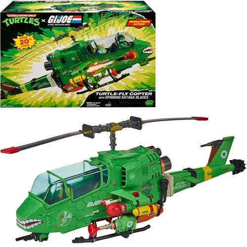 TMNT x G.I. Joe - Turtle-Fly Copter with Spinning Katana Blades