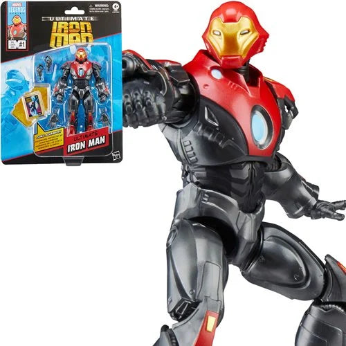 Marvel Legends - Ultimate Iron Man Comics-Inspired: Iron Man Retro Card 6-inch Action Figure