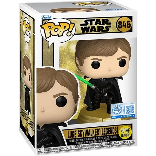 Funko Pop! Star Wars - Luke Skywalker (Legends) Glow-in-the-Dark #846 (Specialty)