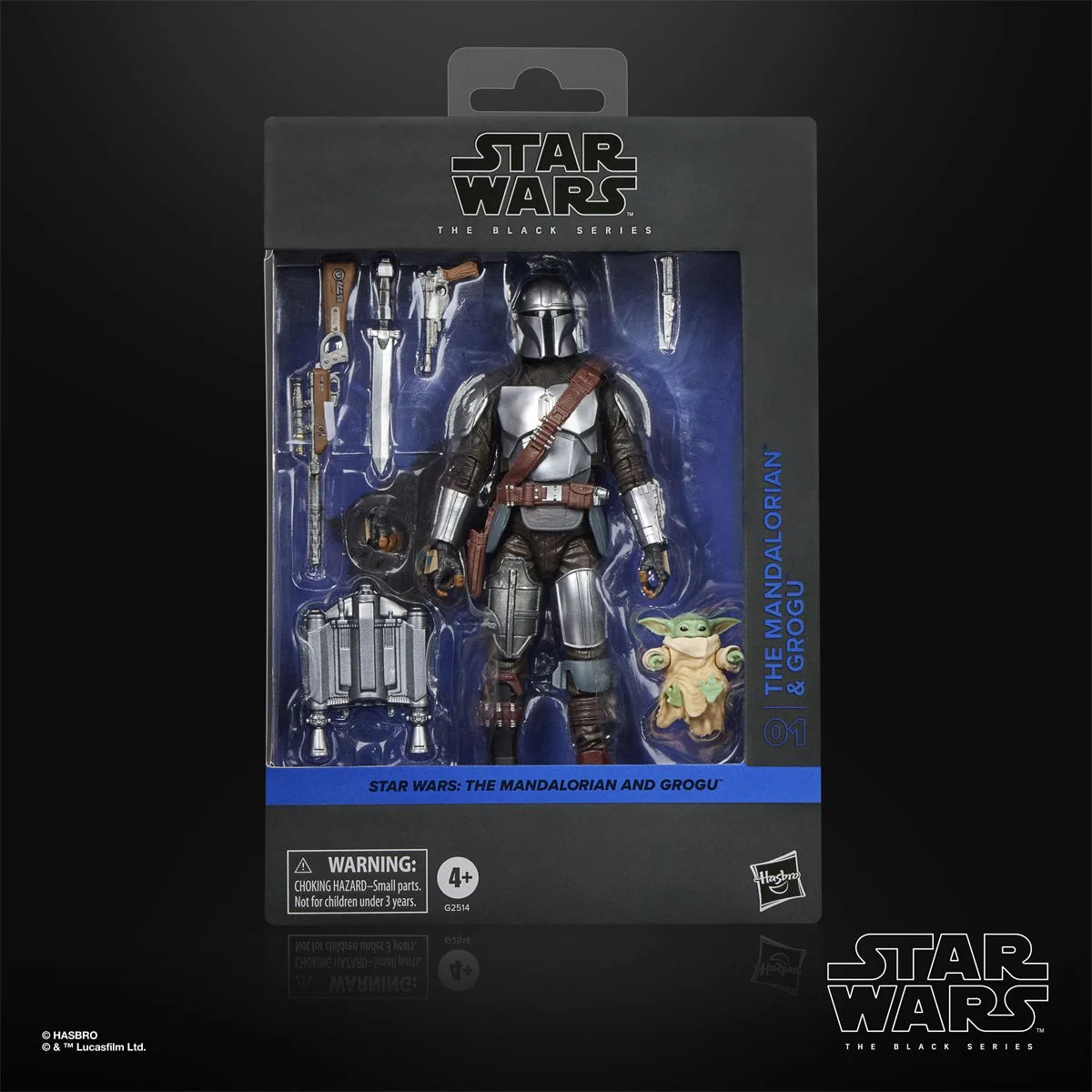 Star Wars: Black Series: Mandalorian & Grogu - The Mandalorian & Grogu (01) Deluxe 6-Inch Action Figure