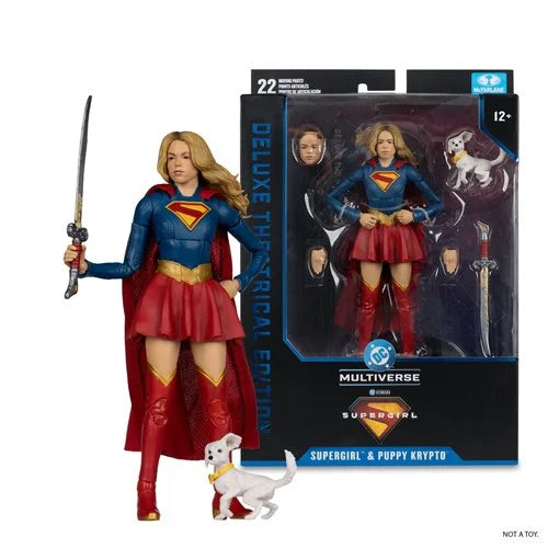 DC Multiverse - Deluxe Theatrical Edition: Supergirl Movie Supergirl and Baby Krypto 7-Inch Scale Action Figure (Copy)
