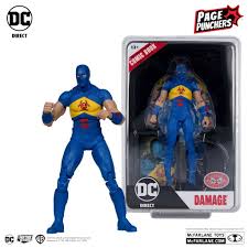 Page Punchers: DC Comics - Kingdom Come Damage 7-Inch Action Figure with Comic Book (Red Platinum)