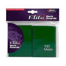 Card Sleeves - Elite2 Deck Guard: Green (Anti-Glare)