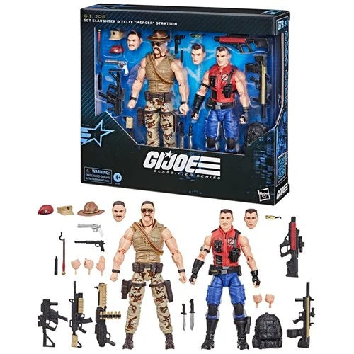 G.I. Joe - Classified Series: (173) Sgt Slaughter & Felix "Mercer" Stratton 6-Inch Action Figure (2 Pack)