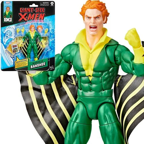 Marvel Legends - Giant-Size X-Men Comics-Inspired: Banshee Retro Card 6-inch Action Figure