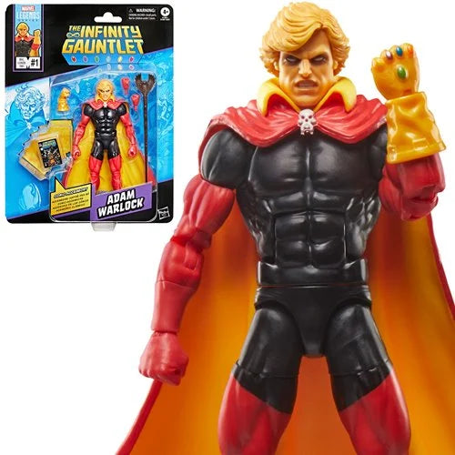 Marvel Legends - Marvel's Infinity Gauntlet Comics-Inspired: Adam Warlock Retro Card 6-inch Action Figure