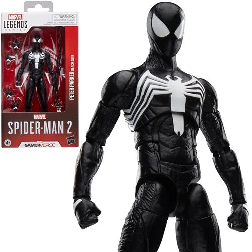 Marvel Legends - Gamerverse: Spider-Man 2's Peter Parker Black Suit 6-Inch Action Figure