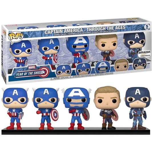 Funko Pop! Captain America Through the ages
