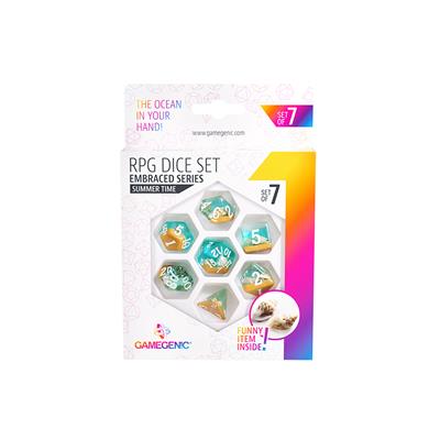 RPG Dice Set (7): Embraced Series - Summer Time