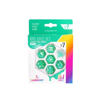 RPG Dice Set (7): Candy-like Series - Mint