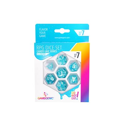 RPG Dice Set (7): Candy-like Series - Blueberry