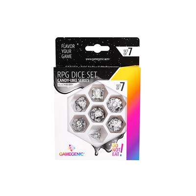 RPG Dice Set (7): Candy-like Series - Blackberry