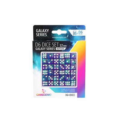 D6 -12 mm Dice Set (36): Galaxy Series - Neptune