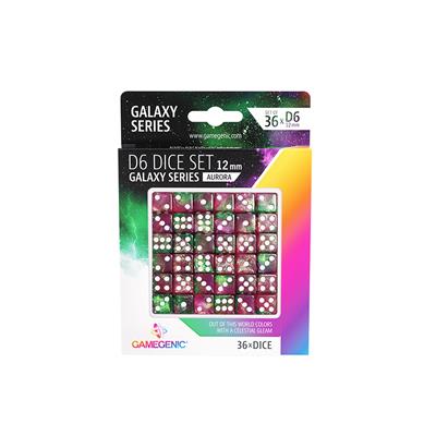 D6 -12 mm Dice Set (36): Galaxy Series - Aurora