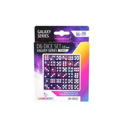 D6 -12 mm Dice Set (36): Galaxy Series - Nebula