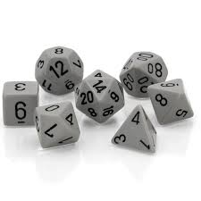 Opaque: Poly Set Grey/Black 7-Die Set