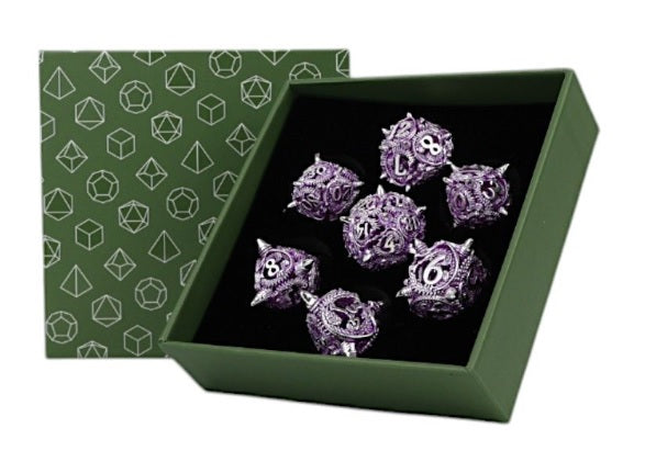 LPG Dice - Xeno Hollow Dice Set - Purple