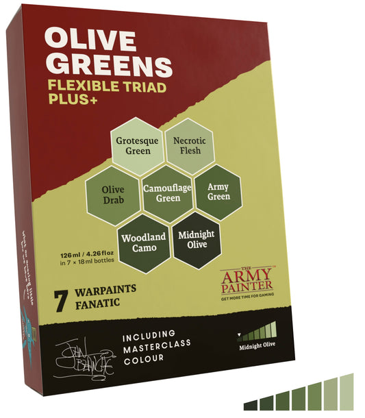 Warpaints Fanatic: Flexible Triad PLUS+ - Olive Greens