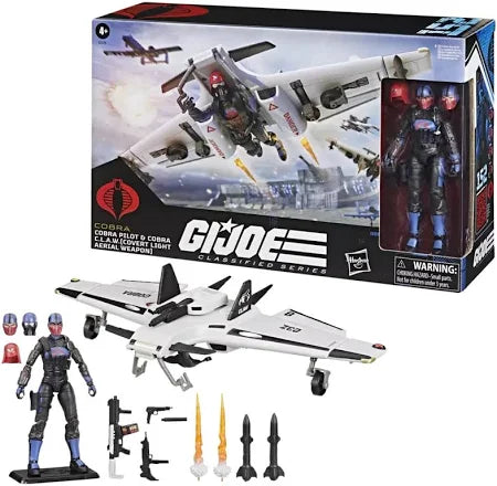 G.I. Joe - Classified Series: (152) Cobra Pilot  & Cobra C.L.A.W. (Covert Light Aerial Weapon) 6-Inch Action Figure
